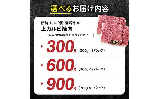 ※グラムが選べる※【A5等級】【新鮮チルド便】宮崎牛上カルビ焼肉 【 肉 宮崎 焼肉 牛肉 おかず A5 】 [B13201 B13202 B13203]