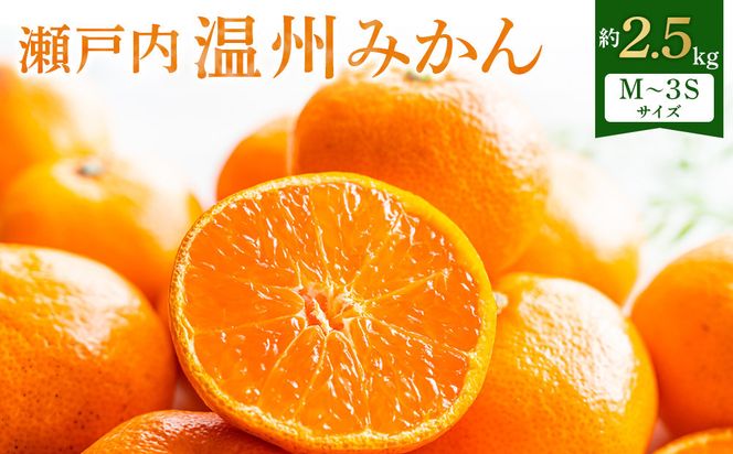 【先行予約】瀬戸内温州みかん　M～3Sサイズ　約2.5kg【2026年10月上旬～2027年1月下旬配送予定】 372013_T006-762J
