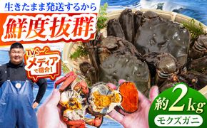 【先行予約】【2026年11月下旬以降順次発送】新鮮 活モクズガニ 2kg (10〜24杯前後) オス メス セット《築上町》【明青丸】 蟹 カニ カニ味噌[ABCB006]