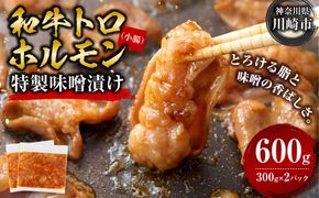 ＜訳アリ＞和牛トロホルモン　特製味噌漬け　0.6kg(300g×2）【12月発送】 【kw0096-0044-12】