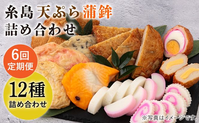 【全6回 定期便 】天ぷら 蒲鉾 詰め合わせ (12種17点) Aセット 糸島市 / 村島蒲鉾店 惣菜 かまぼこ [AHH004] 蒲鉾 天ぷら 鯛蒲鉾 板蒲鉾 紅白 祝い イカ天 海鮮天 紅