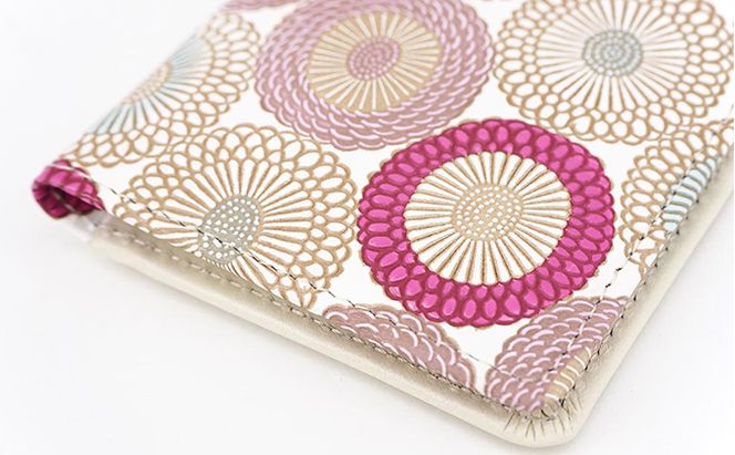 パスケース 笠菊 桃花 文庫屋大関 名刺入れ カードホルダー 名刺ケース 名刺ホルダー カード入れ 定期入れ 定期ケース 雑貨 生活雑貨 小物 革小物 革製品 本革 日用品 民芸品 工芸品 東京 東京都 墨田区