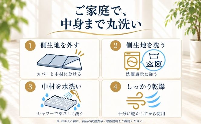 ア・ラエル らくらく敷ふとん プレミアム 三つ折りタイプ 選べる 2サイズ ウレタン プロファイル加工 通気性抜群 サステナブル EZ353_354