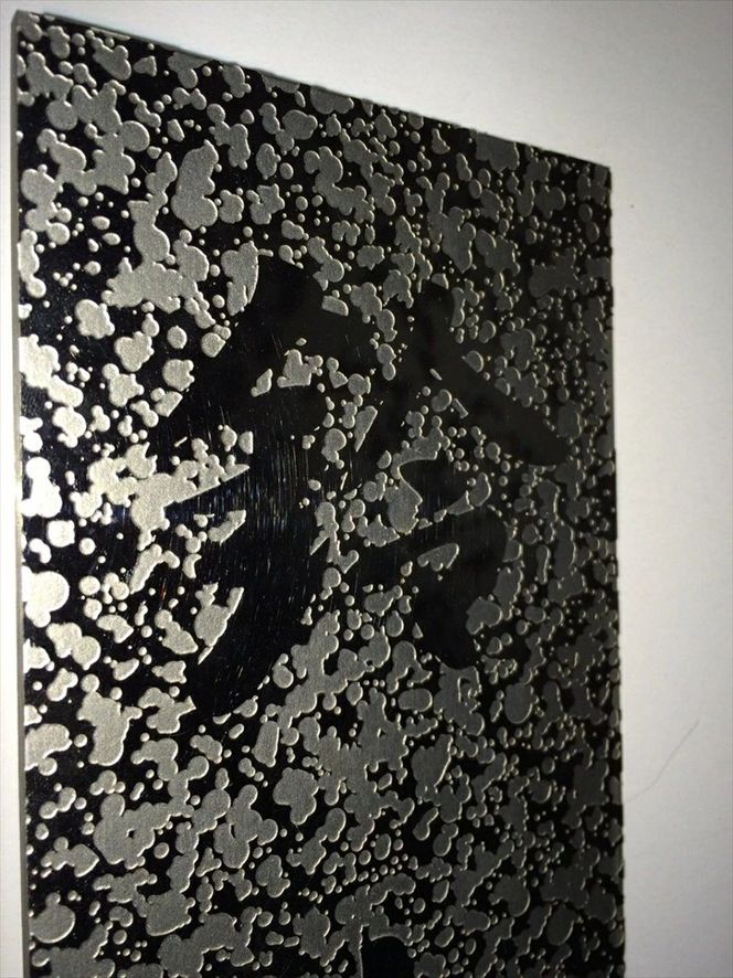 169-44-007　〈オーダーメイド〉表札シルバー　ステンレス　180mm×80mm　【SUS オリジナル　エッチング　銘板　縦型　】