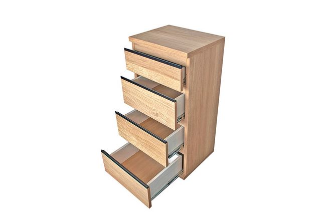 ムルート 40 スリムチェスト NA【ナチュラル 完成品 薄型 スリム収納 引出収納 省スペース】(H062390)