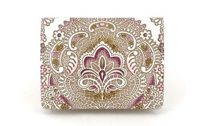 【文庫屋大関】箱まち小銭入れ アンティークレース〈ピオニー〉【皮革工芸品】 革製品 工芸品 民芸品 牛革 財布 小銭入れ 小物入れ お祝い ギフト プレゼント 墨田区 東京都