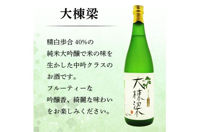 日本酒　美濃天狗 いひょうえ 純米大吟醸（720ml×２本）・ 美濃天狗 大棟梁 純米大吟醸（720ml×１本）計３本セット【0026-006】