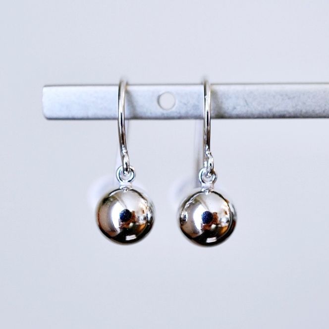 K18WG(18金) ホワイトゴールド 地金 ボール ピアス フックタイプ シンプル 保証書付 KO-0068 242-029-b