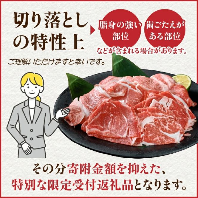 【訳あり】A4等級以上 宮崎牛 切り落とし 小間切れ 小分け3パック 計1.26㎏（国産 肉 牛肉 宮崎県産 訳あり 生活応援 切り落とし 小分け こま切れ)