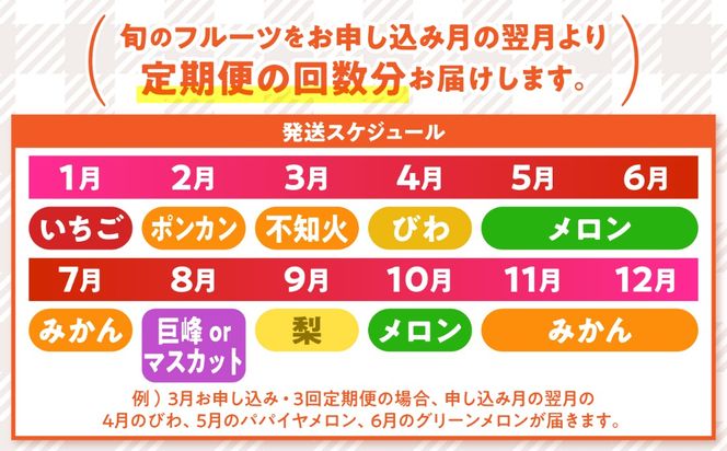 【11回コース】果物屋が選ぶ旬のフルーツ定期便 いちご メロン びわ みかん 梨 柿 など / 南島原市 / 贅沢宝庫[SDZ063]