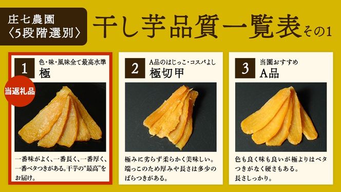 【 お試し・ご自宅用 】 干し芋 食べ比べ セット （平干し 寒干し極 ・丸干し 寒干し煌） ほしいも 干しいも お菓子 甘い スイーツ 小分け 簡易包装 メール便 いも 芋 さつま芋 庄七農園