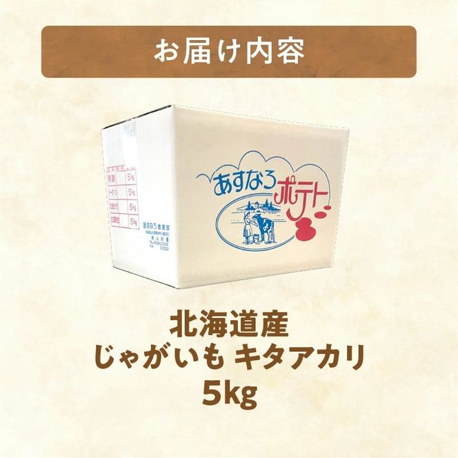 先行受付！ホクホク！しっとりなめらか！ 北海道産 キタアカリ いも じゃがいも きたあかり イモ 約5kg_S041-0007-2026