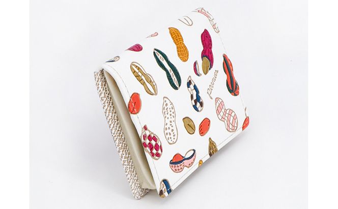 【文庫屋大関】箱まち小銭入れ　ピーナッツ【皮革工芸品】 ファッション小物 財布 民芸品 