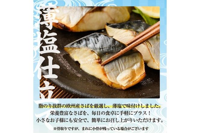 骨取り 肉厚 さば切身(10切れ) 骨とり サバ切身 小分け 切り身 鯖 さば 塩サバ 塩鯖 骨なし 骨取り済 カット済 塩焼き 簡単 フライ 魚 海鮮 冷凍 お弁当 おかず 【AW-46】【丸正水産】