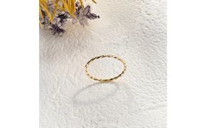 K18 ねじねじリング（ハンドメイド）【サイズ：12号】 232238_WW121VC12