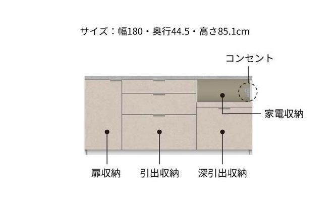 キッチンボード RL-S1800R下台  [No.1232]