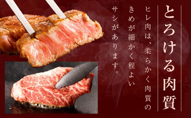 mrz0273 黒毛和牛ヒレステーキセット 合計 300g（ヒレステーキ 200g／ヒレサイコロステーキ 100g）【氷温熟成×極味付け 牛肉 和牛 経産牛 訳あり サイズ不揃い 規格外 数量限定】