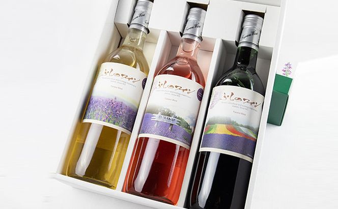 ふらのワイン（赤・白・ロゼ）720ml×3本セット (お酒 酒 ワイン ぶどう 飲み物 アルコール 北海道 送料無料 道産 富良野市 ふらの)