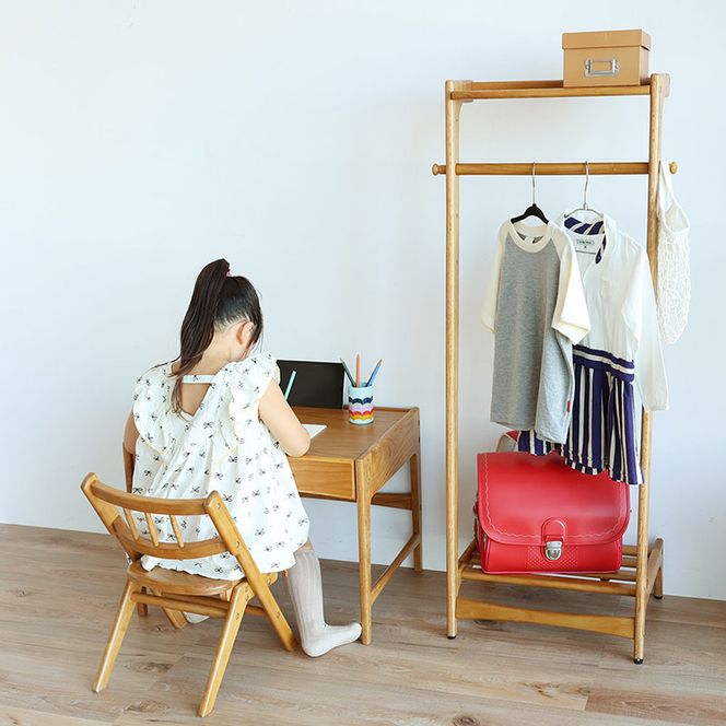 Herit. Kids Hanger Rack キッズハンガーラック 収納 木製 こども 家具 インテリア 市場 加西市