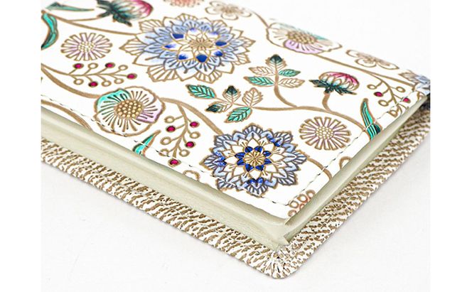 【文庫屋大関】箱まち小銭入れ　ダリア＜コバルトブルー＞【皮革工芸品】