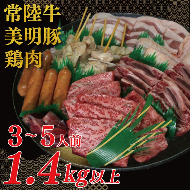 DT-59　バーベキューセット（3～5人前）【合計１.４kg以上】