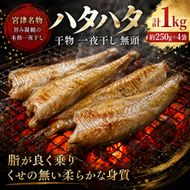 ハタハタ 干物 一夜干し 無頭 約250g×4袋 計1kg 海鮮 干物 おつまみ 肴 ハタハタ 酒 myz02 myz11 myz17