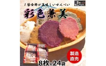 えび せんべい 24袋 贈答用 彩色兼美 箱入り お歳暮 海老 せんべい 詰合せ 海老 煎餅 人気 おすすめ 豊浜 愛知県 南知多町