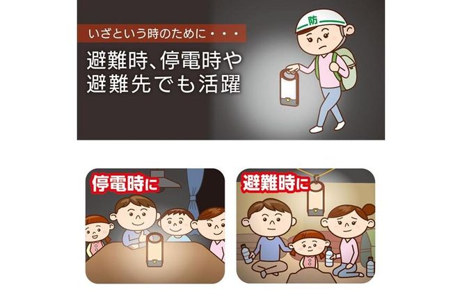 LEDフラットランタン　薄型　カラビナ付　無段階調光・調色　電池式　DOP-L809 272183_AZ79