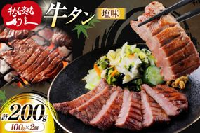 牛たん 炭焼 利久 牛たん (塩味) 2個 セット [利久 宮城県 気仙沼市 20566140] 牛タン 牛 肉 牛肉 タン 焼肉 キャンプ アウトドア バーベキュー BBQ 牛タン塩 牛たん塩 冷凍 小分け 個包装