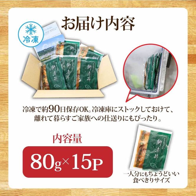 【CF-R7hbk】「ブリの漬け丼の素」1食80g×15P《迷子のブリを食べて応援 養殖生産業者応援プロジェクト》