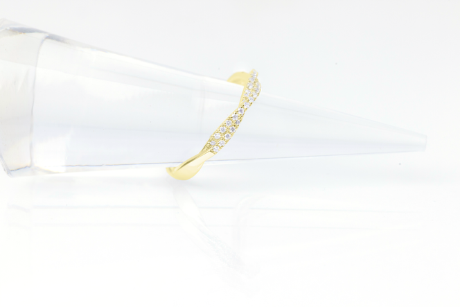 ダイヤモンド リング リップル 0.3ct K18 イエローゴールド 指輪 リング ジュエリー ダイヤ 18金 山梨 H-2630YG SWCI002-yg