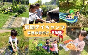 農園はなうた 農園デイキャンプ（収穫体験付き） 5名様まで hnut0002