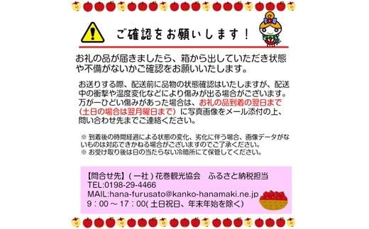 花巻産 りんごミックス 贈答用 詰め合わせ（約3kg） 【1779】