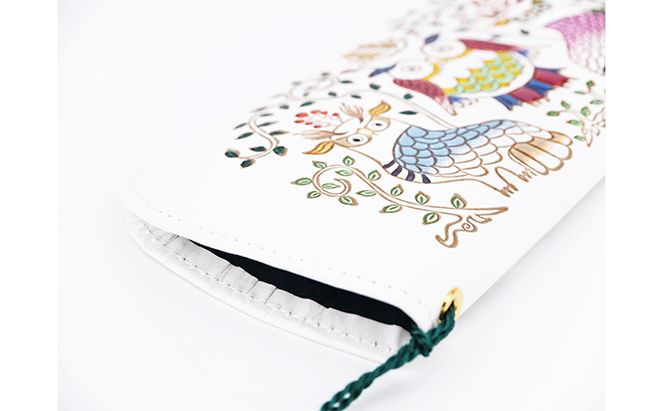 【文庫屋大関】メガネケース　ふくろう【皮革工芸品】 ファッション小物 民芸品 