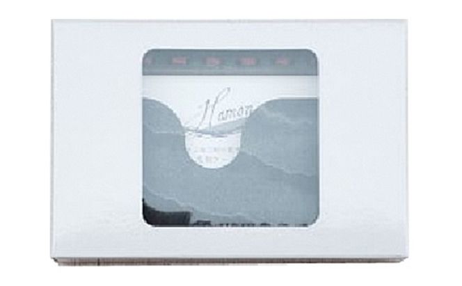 HAMON-WOOCA- 名刺ケース（麻糸カラー：白／赤） 雑貨 日用品 名刺入れ 