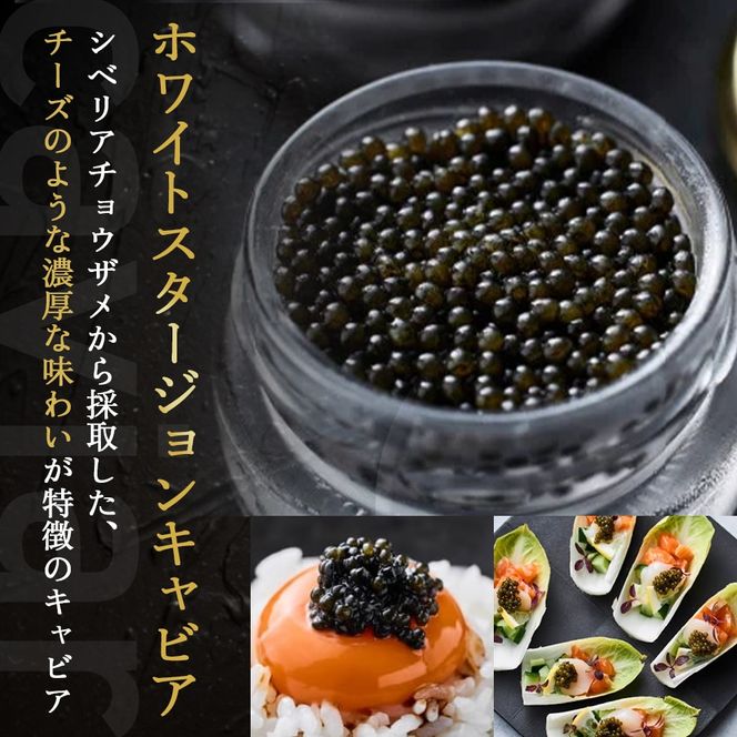 【純国産キャビア】皇帝の涙2種食べ比べ 計40g（ロイヤルシベリアン・ホワイトスタージョン）国産 チョウザメ キャビア 食べ比べ