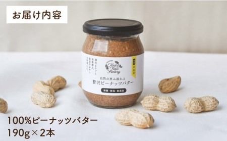 贅沢 ピーナッツ バター 無糖 無塩 無添加 落花生100％使用した薄皮付き 《糸島》【いとしまコンシェル】 [ASJ001]