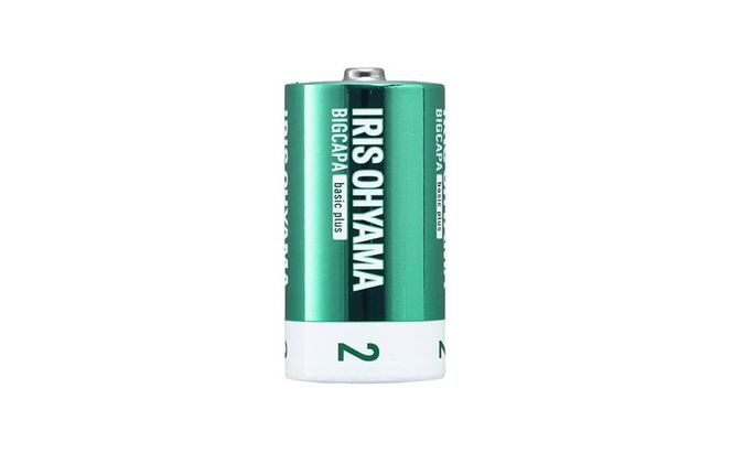 乾電池 BIGCAPA basic plus アルカリ乾電池 単2形2本パック LR14Bbp/2S 乾電池 単2 2本パック 10年 防災 非常用 防災用品