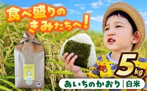 【先行予約/10月より順発送】 【令和7年度産 新米】あいちのかおり　白米　5kg　お米　ご飯　愛西市 / 株式会社戸倉トラクター[AECS001]