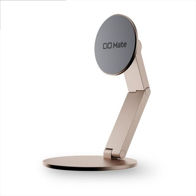 CIO スマホスタンド 卓上 iPhone マグネット式 マグセーフ MagSafe 折りたたみ 角度調整 Mate Magnet Stand シェルピンク｜小型 軽量 おしゃれ 便利 [2707]