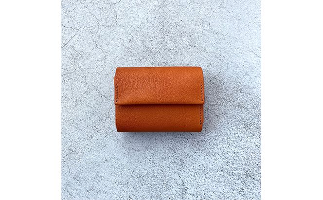 本革 三つ折りミニ財布 シボ入り栃木レザー ファッション小物 革小物 レザー小物 ウォレット コンパクト カード入れ 小銭入れ お札入れ 