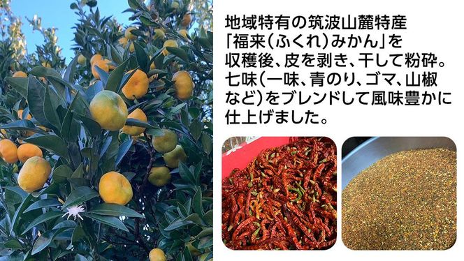 福来みかん 七味唐辛子 50g × 3袋　七味 薬味 唐辛子 みかん　［BW091ci］