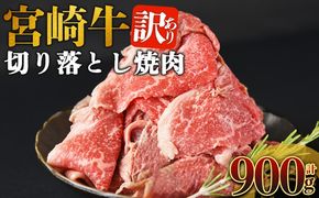 ＜訳あり 宮崎牛 切り落とし焼肉 合計900g＞入金確認後、14営業日以内に順次発送 【 焼肉用 焼き肉 やきにく 訳アリ品 わけあり A5等級 ランク 高級 お肉 和牛 黒毛和牛 ブランド牛 柔らかい お家焼肉 BBQ バーベキュー ご褒美 新鮮 鮮度 】【b1100_no】
