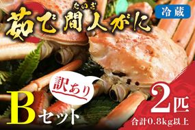 （訳あり）茹で間人がに 2匹 Bセット　11/22～12/21発送予定　HI00002_02