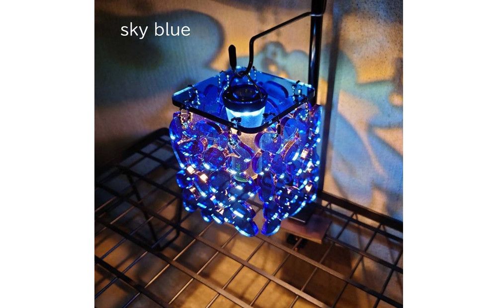 ゴールゼロ用シェード Konoha 木の葉 1個 アウトドア・インテリアに 川崎市自社工場一貫生産品[sky blue] 141305_MH07VC02