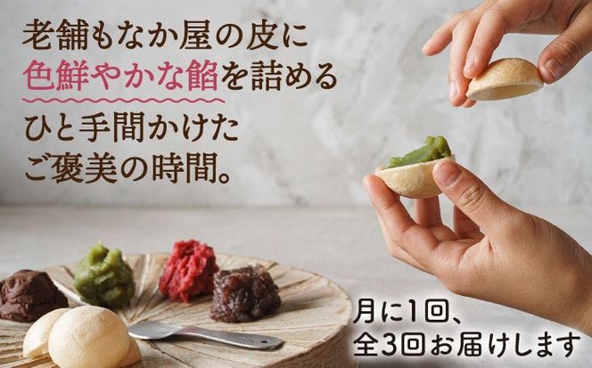 【先行受付中】【全3回定期便】【 贈答用にも 】 糸モナカ 4種 8個 セット 糸島市 / わかまつ農園 [AHB047] もなか 最中 皮 和菓子 詰め合わせ ギフト スイーツ