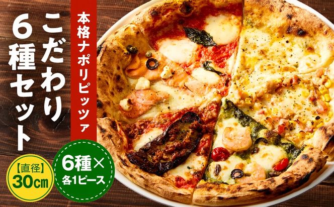 本格ナポリピッツァ!こだわり6種セット ピザ ピッツァ 食べ比べ 6種 セット詰め合わせ カット済み 冷凍ピザ お取り寄せ おかず 惣菜 パーティー お祝い 記念日_kn071-001