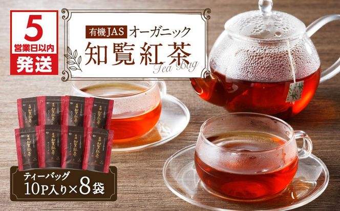 【5営業日以内に発送】有機JASオーガニック知覧紅茶80パック　K111-009