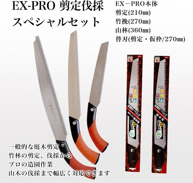 【EX－PROスペシャルセット】本体3本+替刃2枚セット