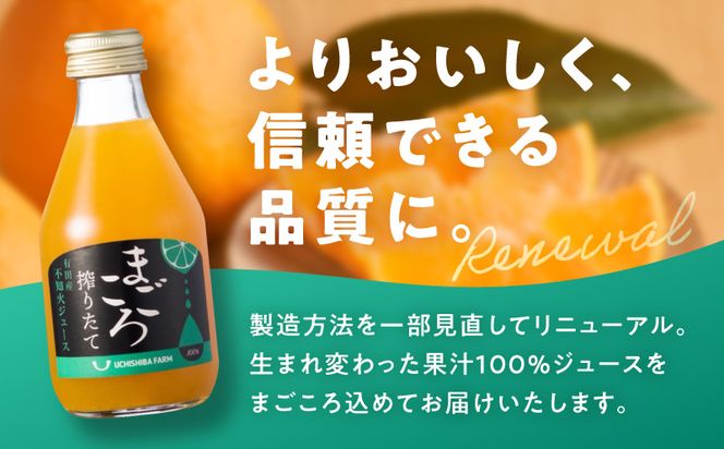 ZE6390n_【まごころ搾りたて】不知火 100%ジュース 180ml × 3本 化粧箱